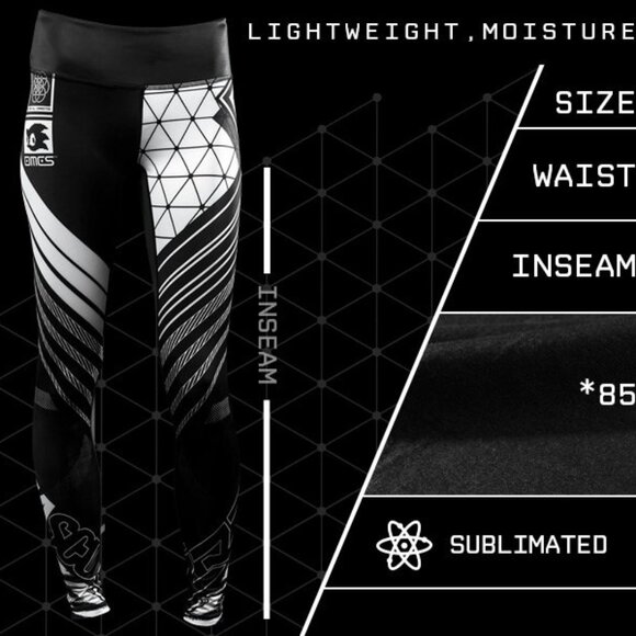ETHRNET Leggings - Damascus - 2017 Vintage - Streetwear Techwear Cyberpunk Goth - Picture 16 of 17